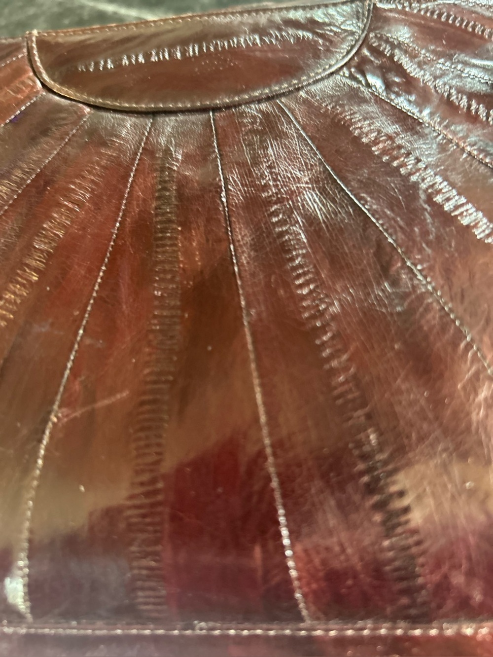 Vintage eel skin purse - Picture 4 of 14